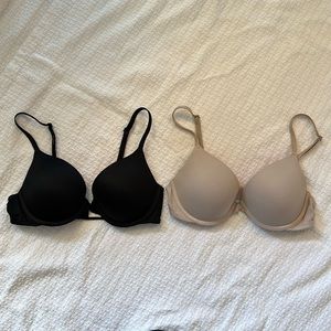 PAIR OF 34B PINK WEAR EVERYWHERE PUSH-UP BRA